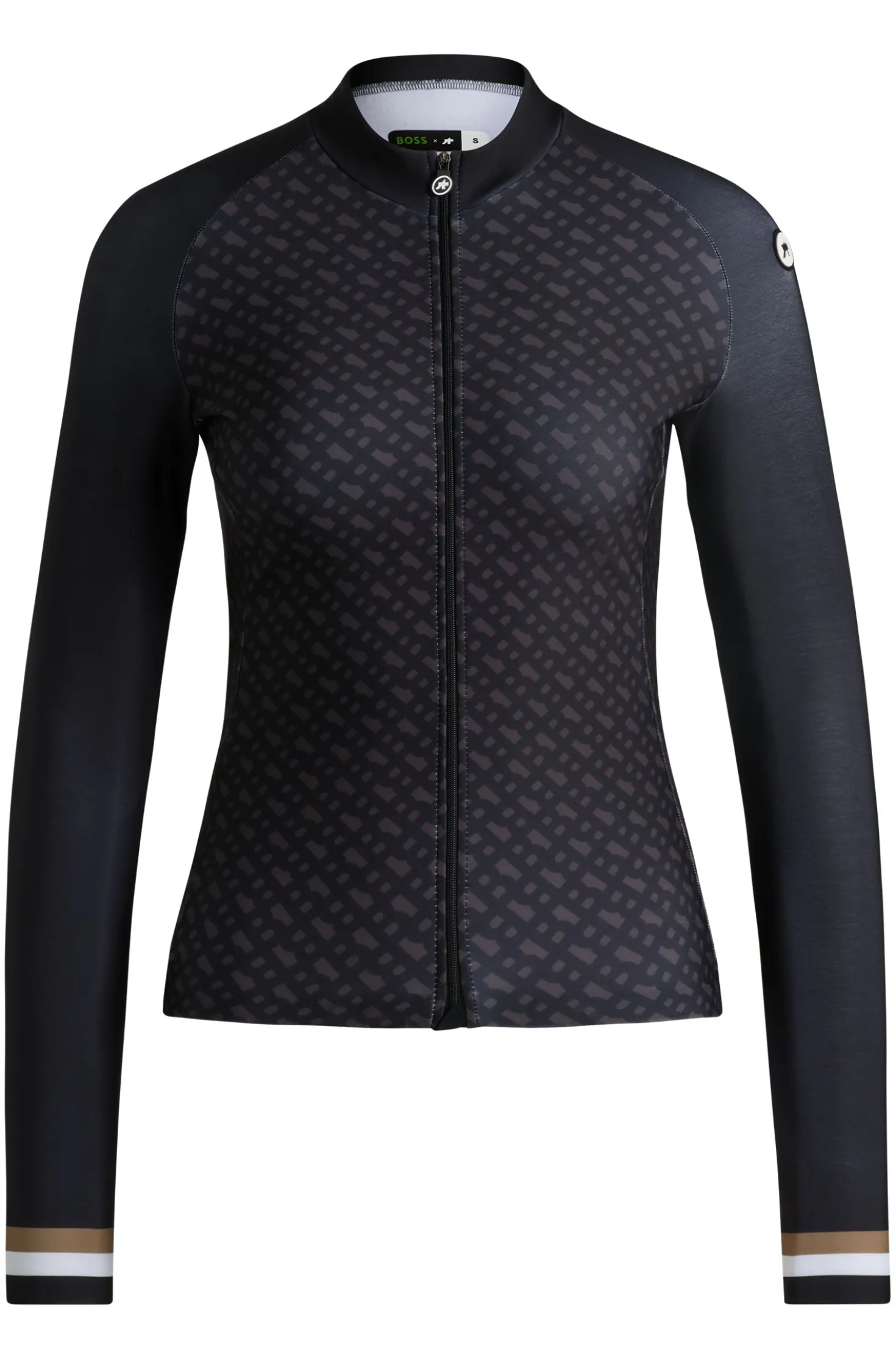 BOSS x ASSOS black training jersey with three rear pockets