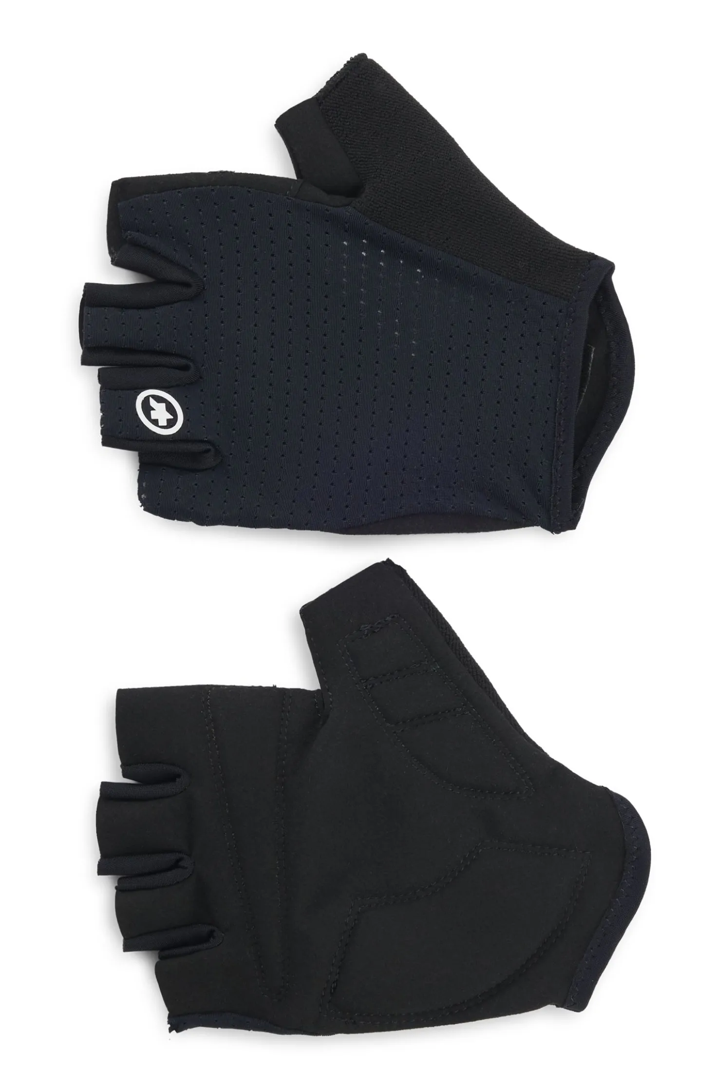 BOSS x ASSOS fingerless cycling gloves with padded palm