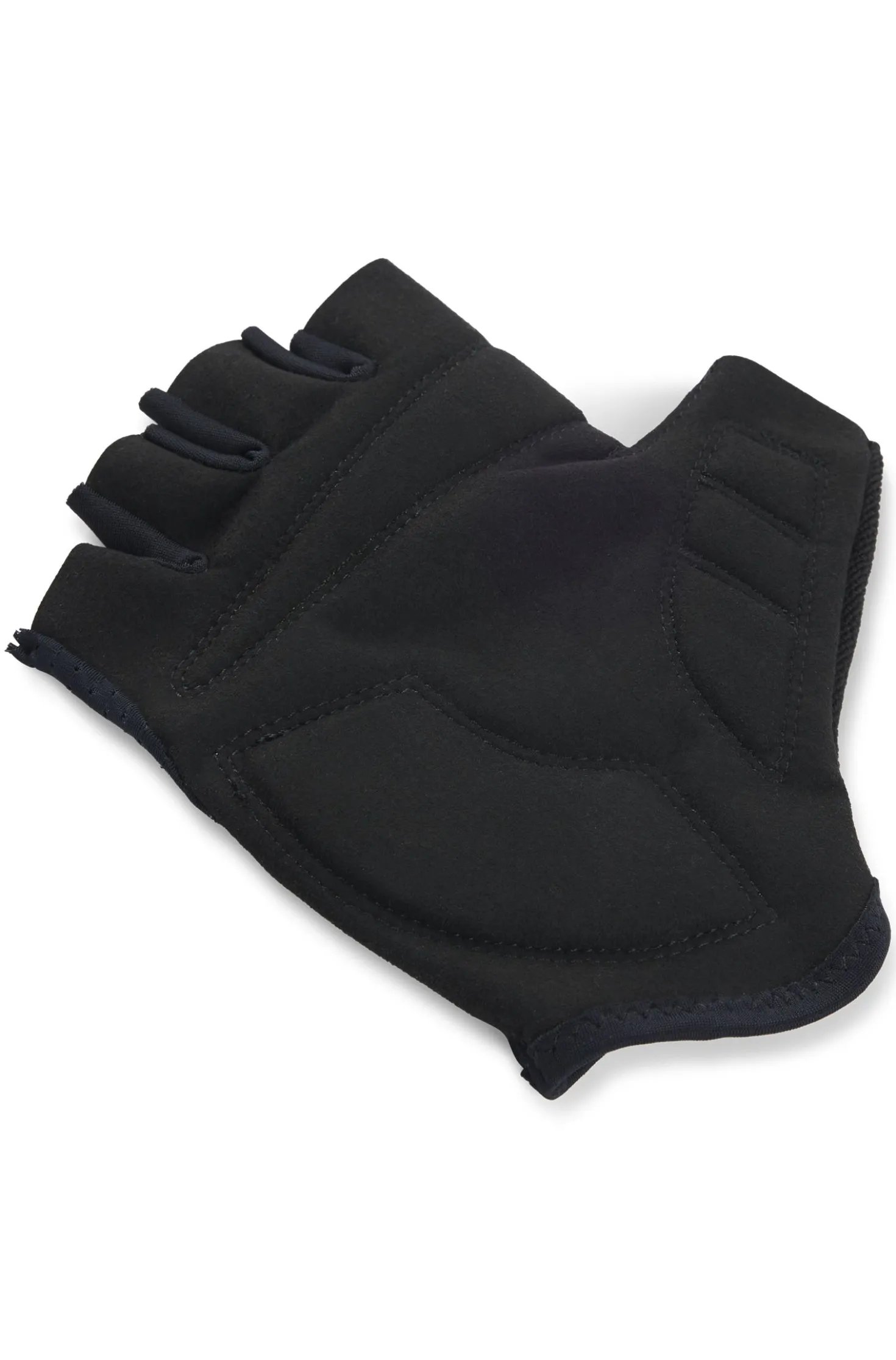 BOSS x ASSOS fingerless cycling gloves with padded palm