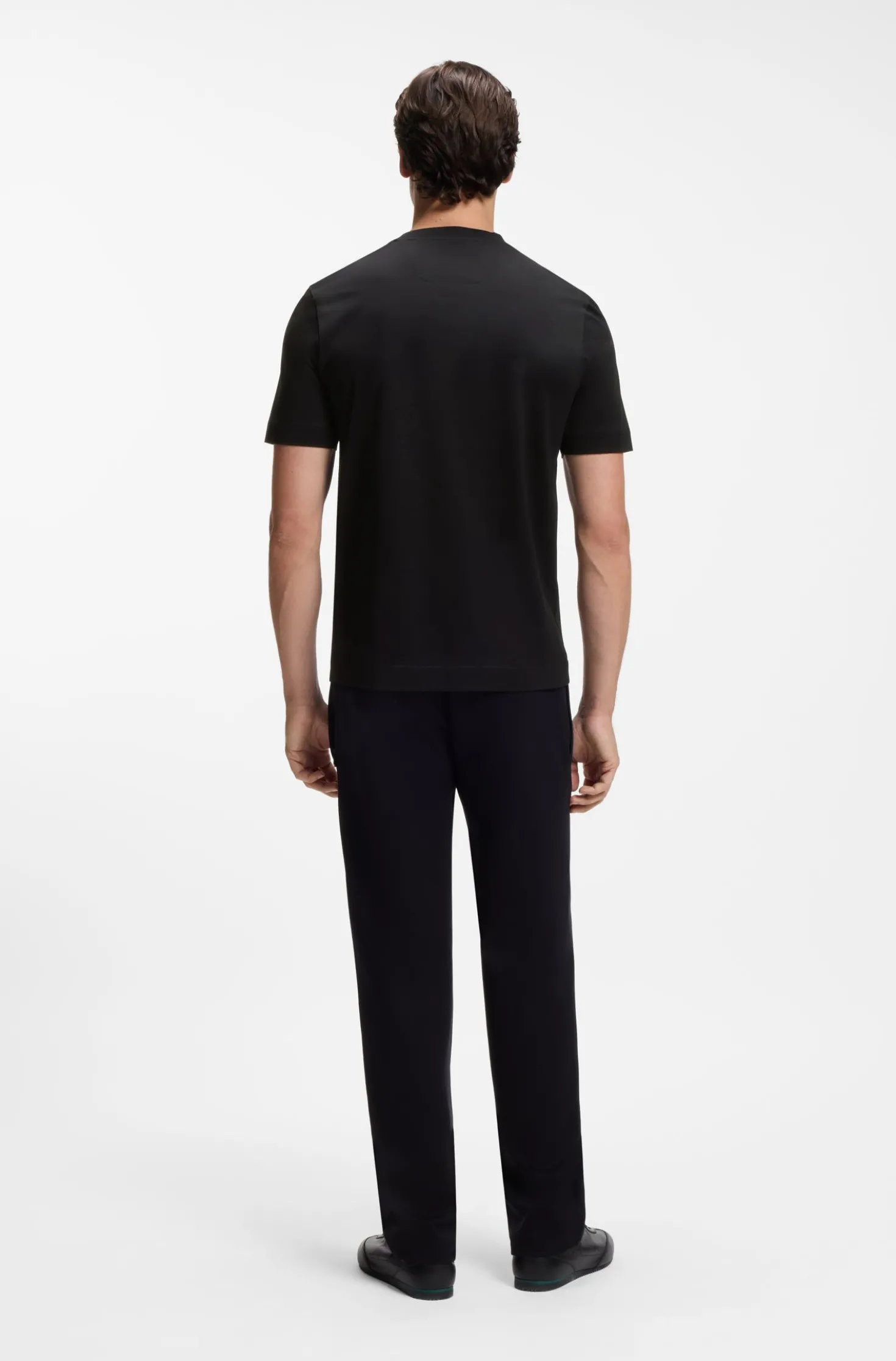 BOSS x ASTON MARTIN cotton T-shirt with car graphic