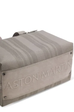 BOSS x ASTON MARTIN knitted holdall with suede trims
