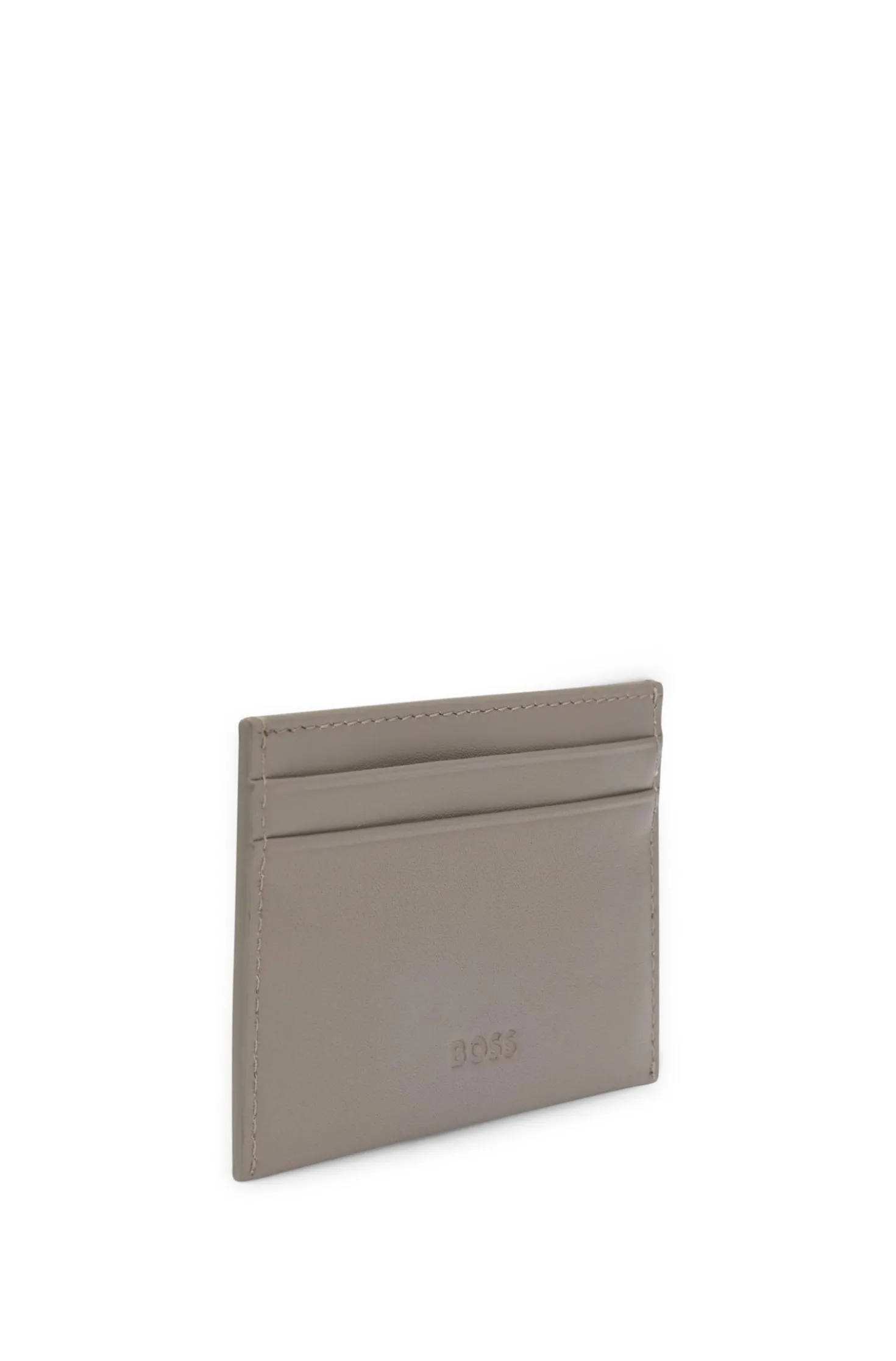 BOSS x ASTON MARTIN leather card holder with wing detail