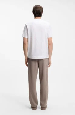 BOSS x ASTON MARTIN mercerised-cotton T-shirt with car artwork