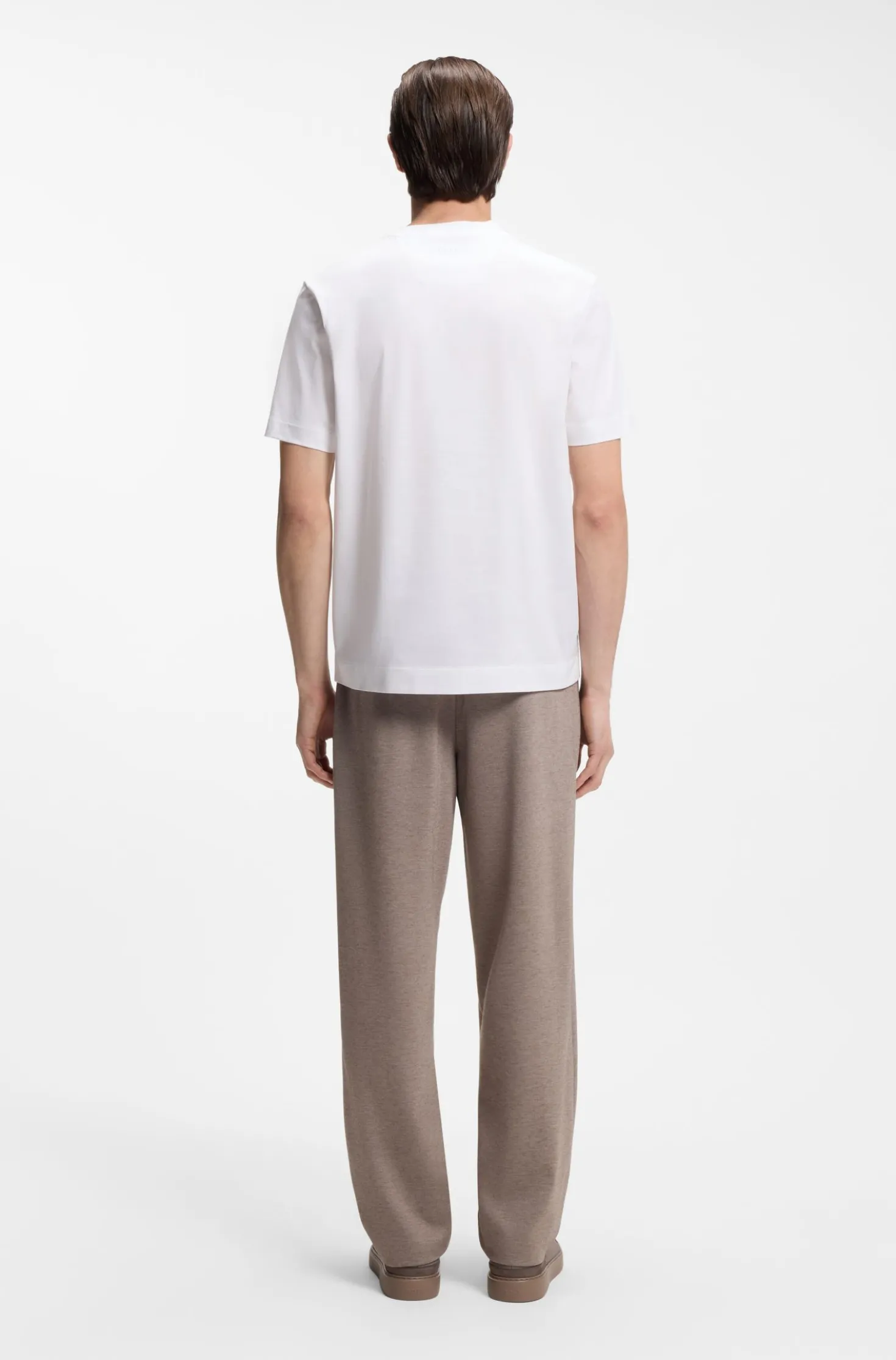 BOSS x ASTON MARTIN mercerised-cotton T-shirt with car artwork