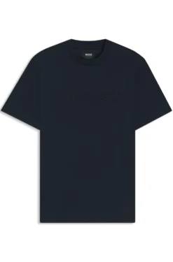 BOSS x ASTON MARTIN mercerised-cotton T-shirt with wing detail