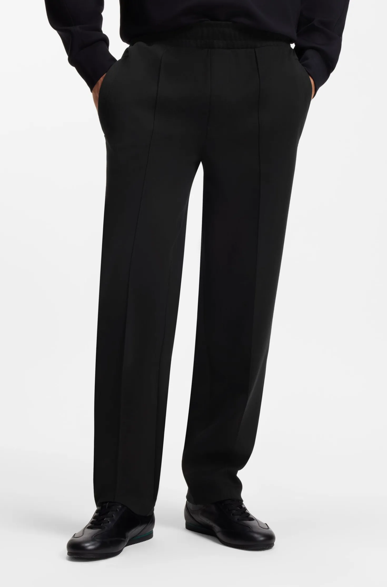 BOSS x ASTON MARTIN modern-fit trousers in cotton
