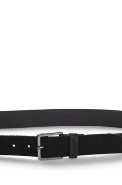 BOSS x ASTON MARTIN perforated-suede belt with logo