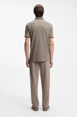 BOSS x ASTON MARTIN polo shirt in wool-cotton piqué