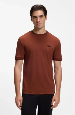 BOSS x ASTON MARTIN T-shirt in mercerised cotton