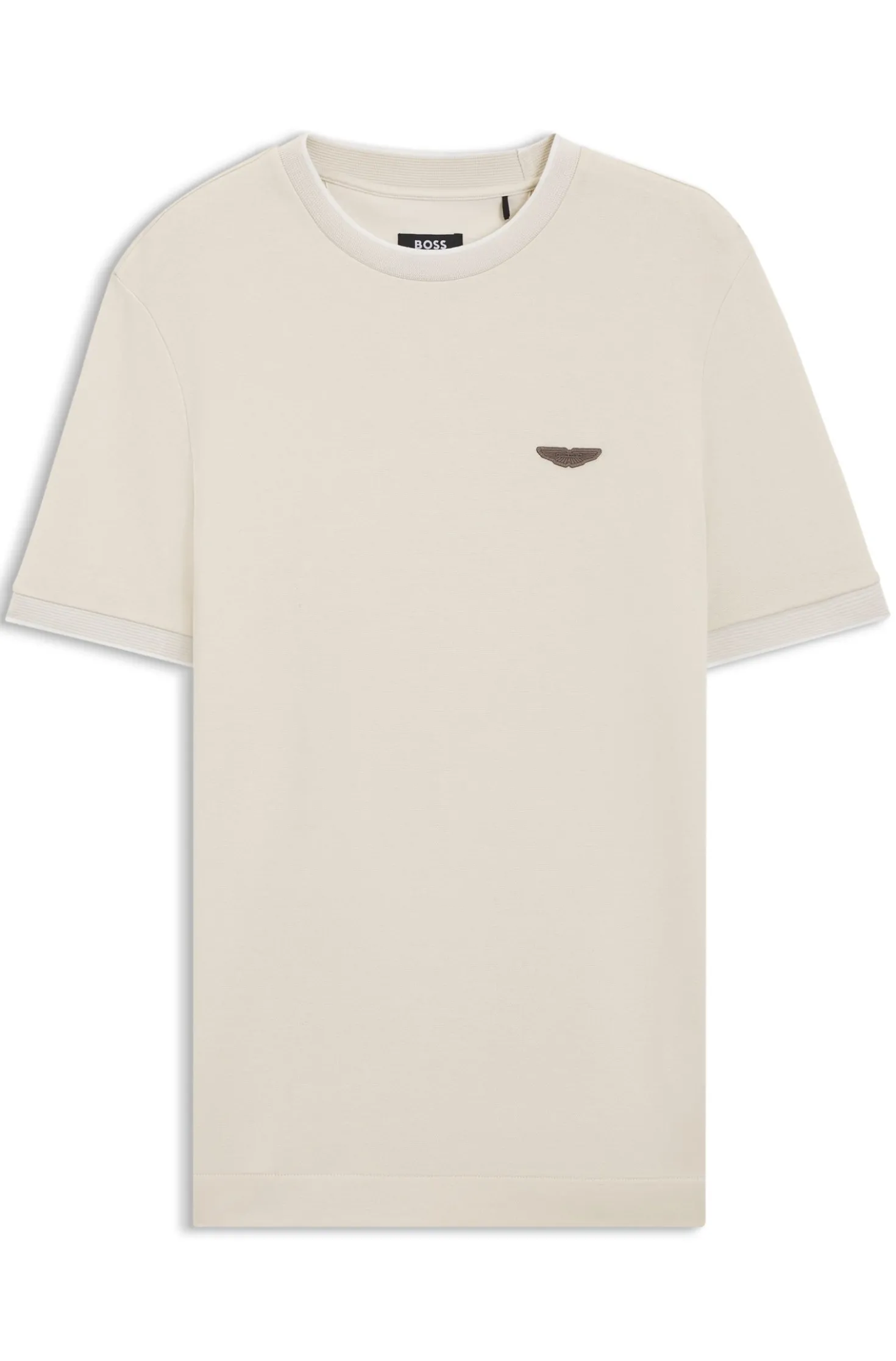 BOSS x ASTON MARTIN T-shirt in wool-cotton jacquard