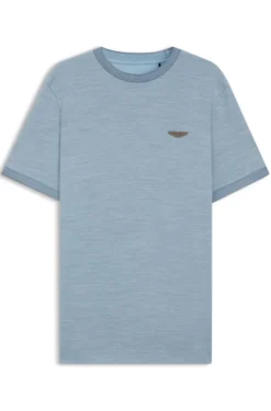 BOSS x ASTON MARTIN T-shirt in wool-cotton jacquard