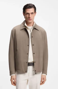 BOSS x ASTON MARTIN wool-blend jacket