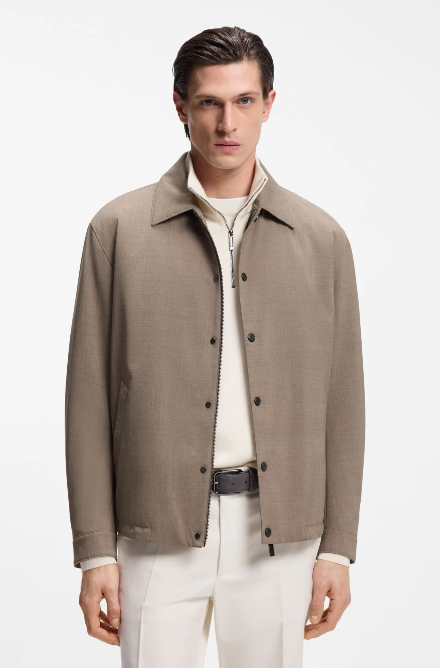 BOSS x ASTON MARTIN wool-blend jacket