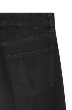 Boyfriend-fit jeans in grey rigid denim