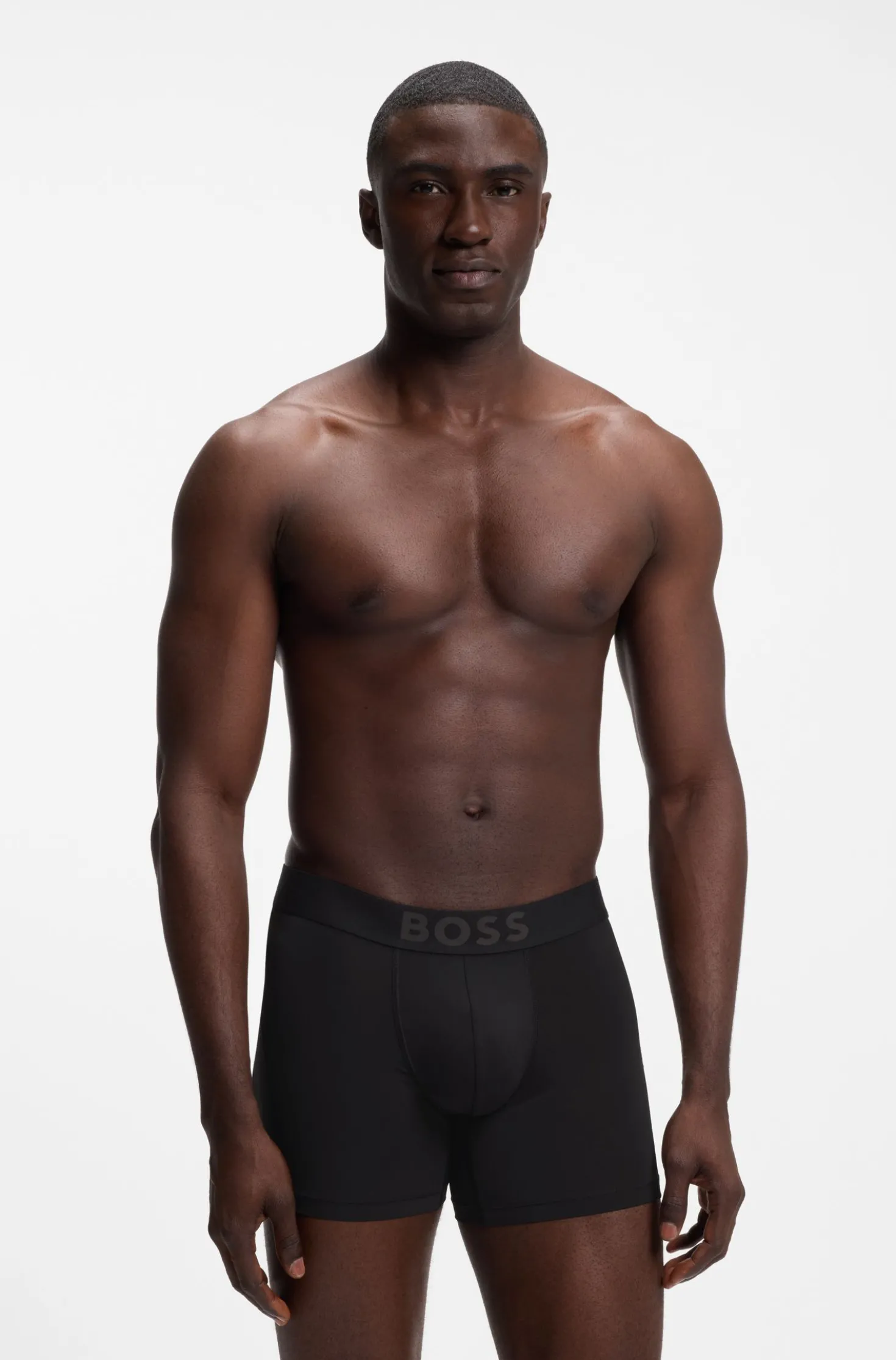 Breathable boxer briefs in quick-drying microfibre