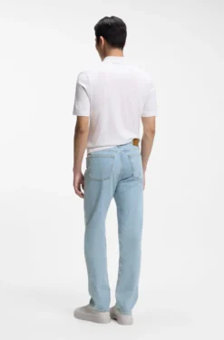 Bright-blue jeans in comfort-stretch denim