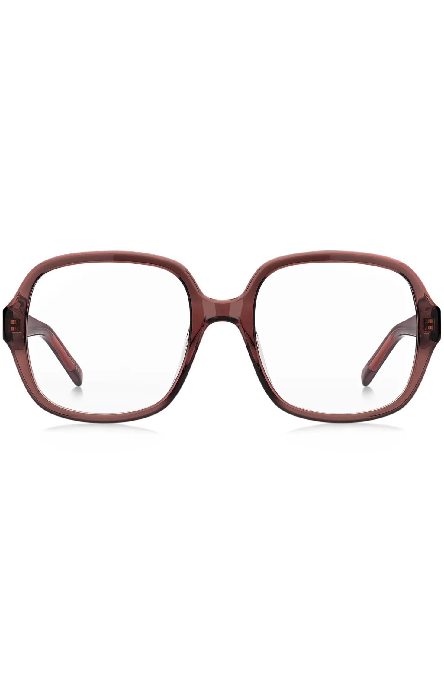 Brown-acetate optical frames with Double B monogram