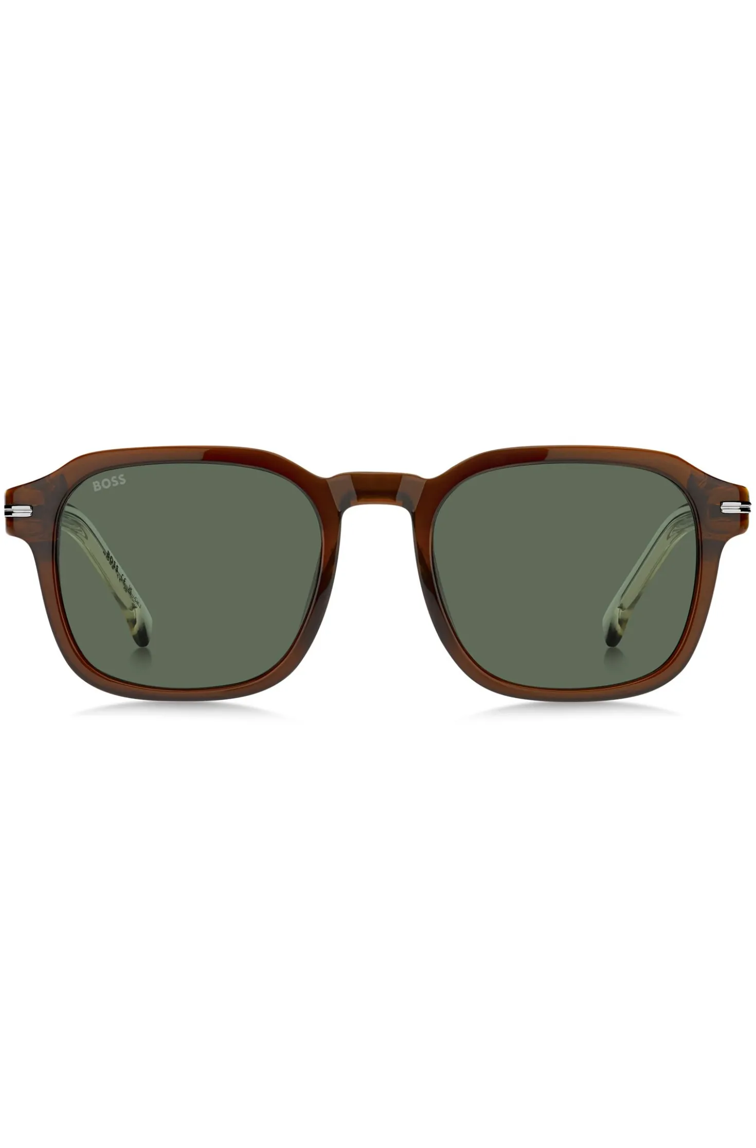 Brown-acetate sunglasses with gradient effect