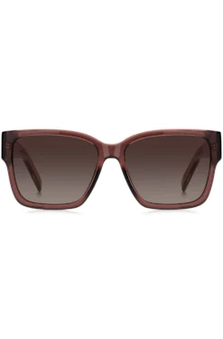 Brown-acetate sunglasses with Double B monogram