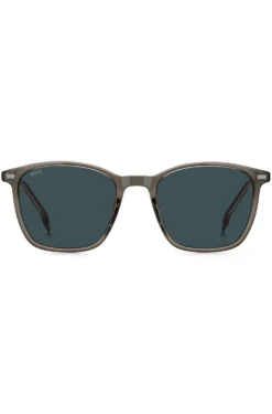 Brown-grey sunglasses with stripe detail