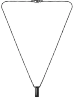 Brushed and polished necklace