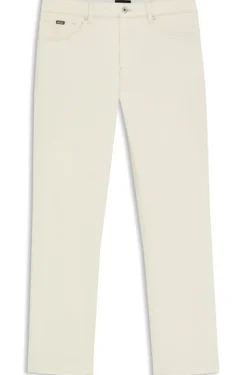 Brushed-finish jeans in Italian stretch denim