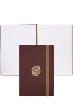 Burgundy A5 notebook with Double B monogram