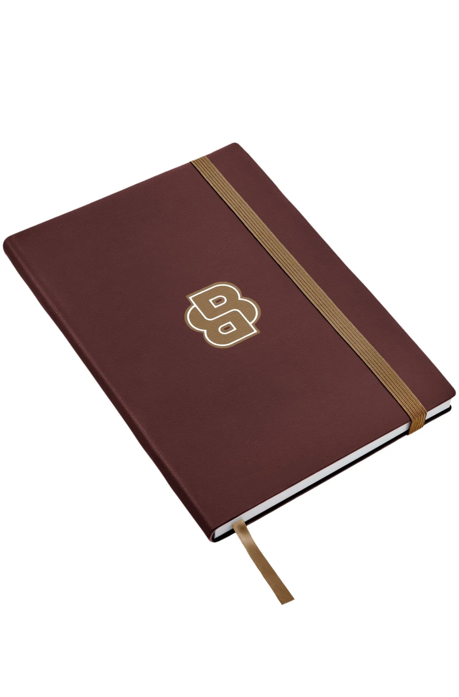 Burgundy A5 notebook with Double B monogram