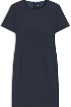 Business dress in melange virgin wool