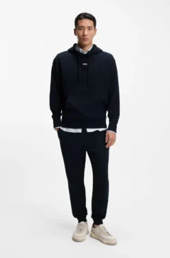 Casual cotton tracksuit set with a minimalist logo