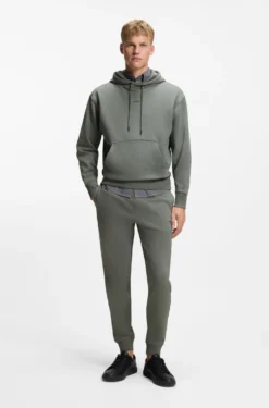 Casual cotton tracksuit set with a minimalist logo