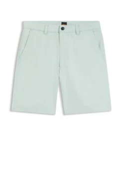 Chino-style shorts in cotton-rich twill