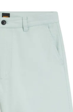 Chino-style shorts in cotton-rich twill