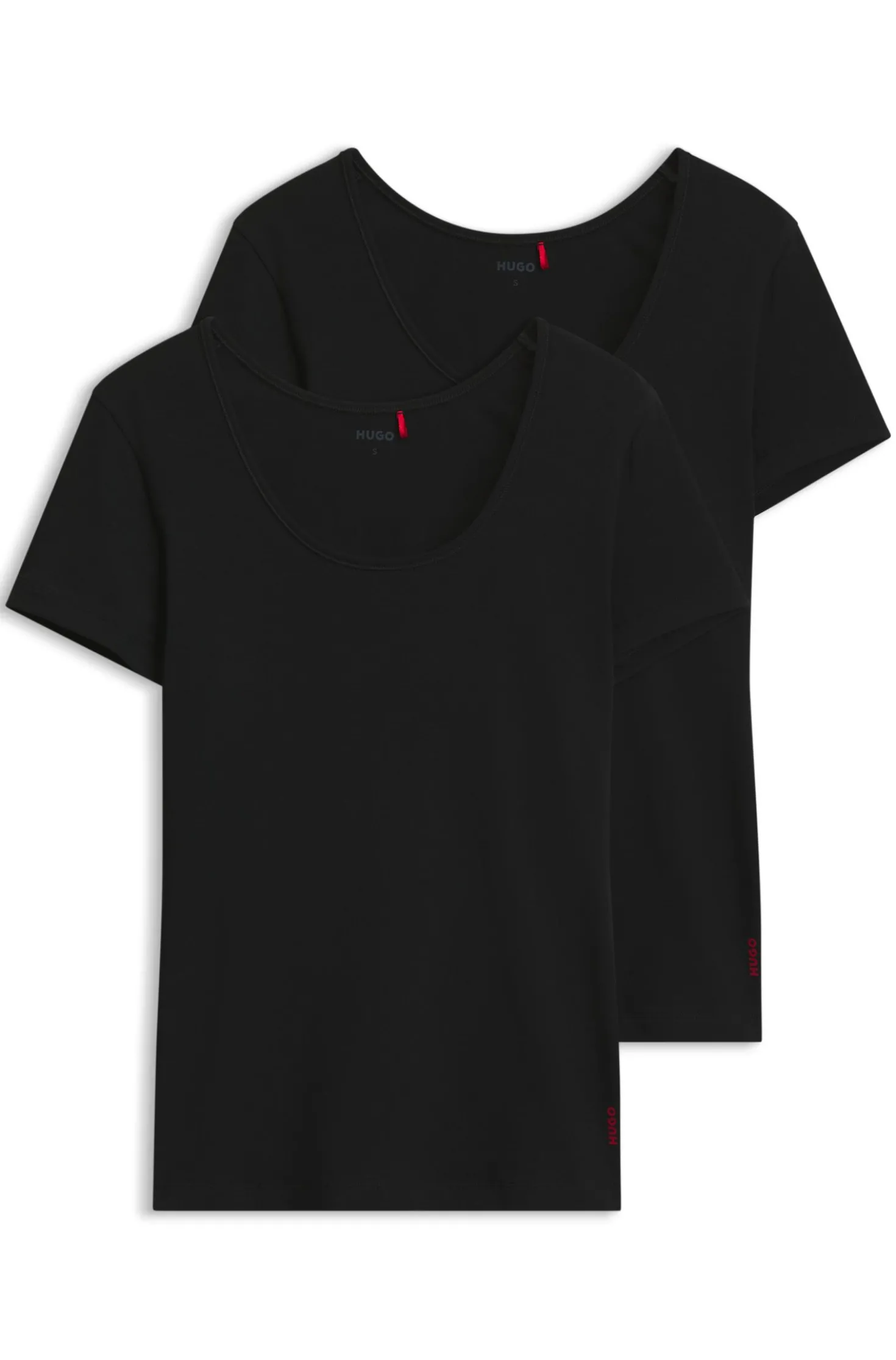 Contrast-logo underwear top in stretch cotton
