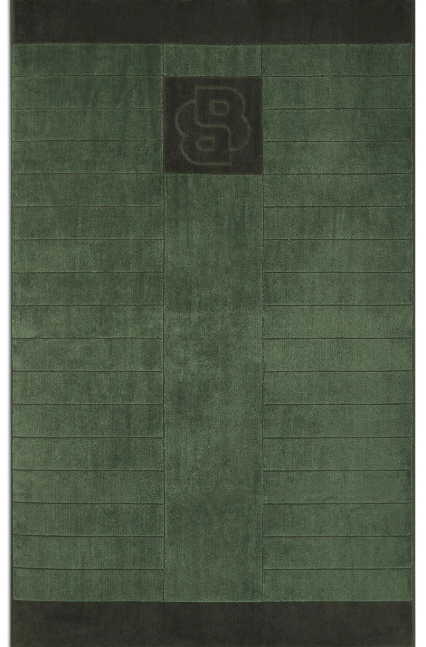 Cotton bath sheet with carved Double B monogram
