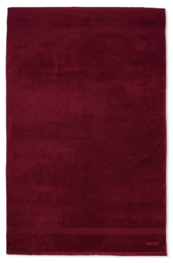 Cotton bath sheet with embroidered logo