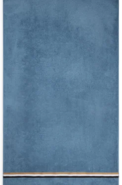 Cotton bath sheet with signature stripe