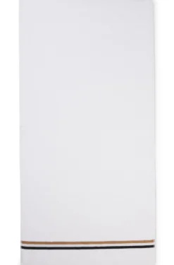 Cotton bath sheet with signature stripe