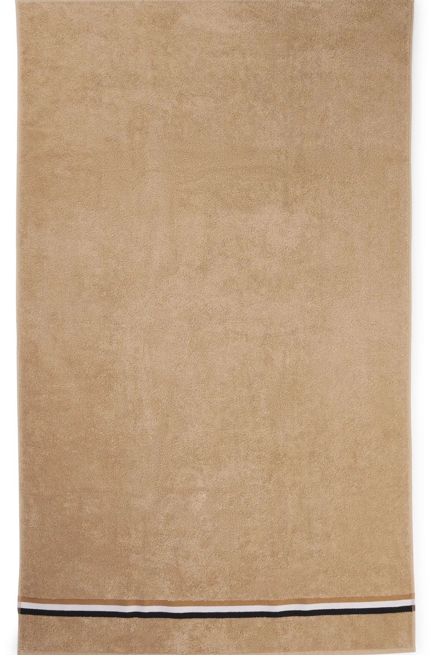 Cotton bath sheet with signature stripe