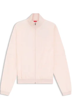Cotton-blend jacket with all-over logo pattern