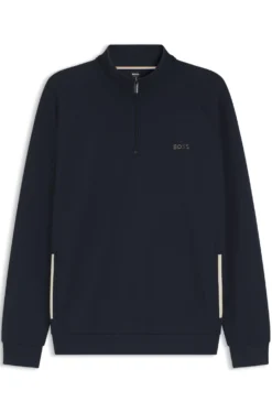 Cotton-blend jacket with metallic logo