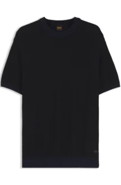 Cotton-blend knit T-shirt