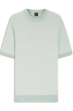 Cotton-blend knit T-shirt