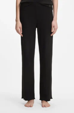 Cotton-blend pyjama bottoms in waffle jersey