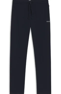 Cotton-blend pyjama bottoms with embroidered logo