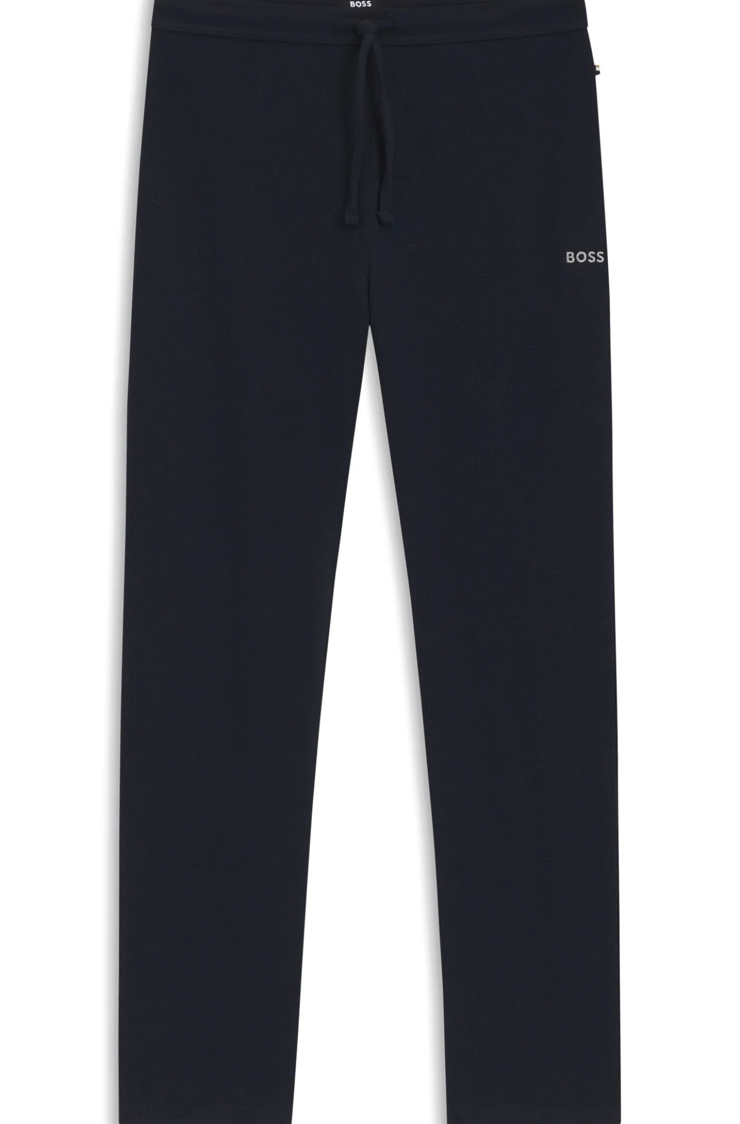 Cotton-blend pyjama bottoms with embroidered logo