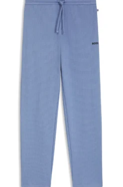 Cotton-blend pyjama bottoms with embroidered logo