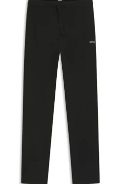 Cotton-blend pyjama bottoms with embroidered logo