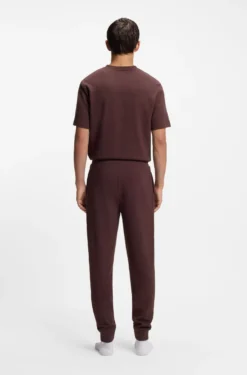 Cotton-blend pyjama bottoms with embroidered logo