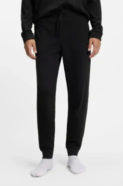 Cotton-blend pyjama bottoms with embroidered logo